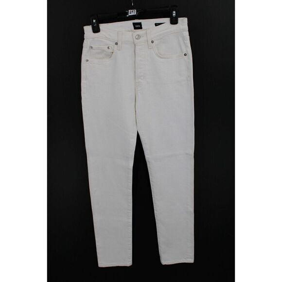 Edwin jeans Hana classic tapered high rise straight size 25 Button Fly White - Picture 1 of 7